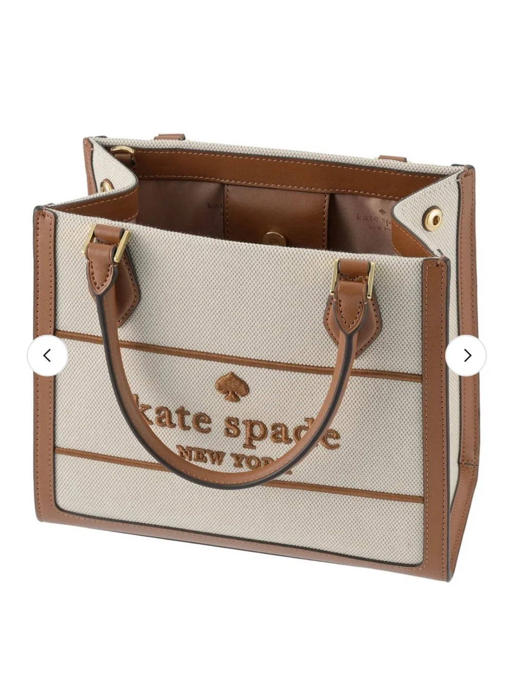 NEW✨NEW✨Kate Spade Ellie Small Tote Warm Gingerbread Canvas Satchel